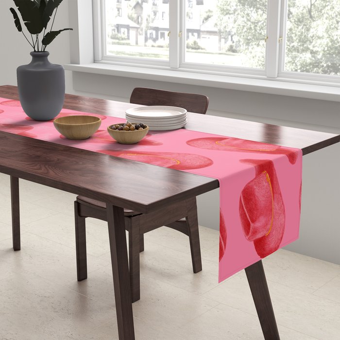 Red Stetson Table Runner Gallery Image 2