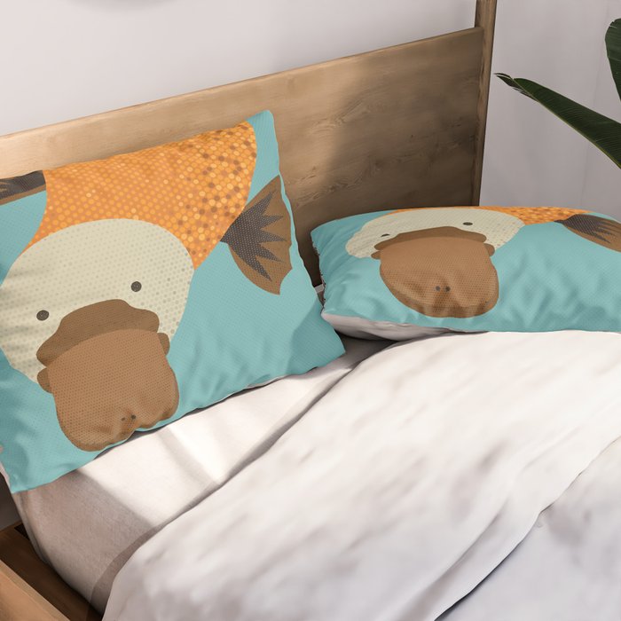 Whimsy Platypus Pillow Sham Gallery Image 2