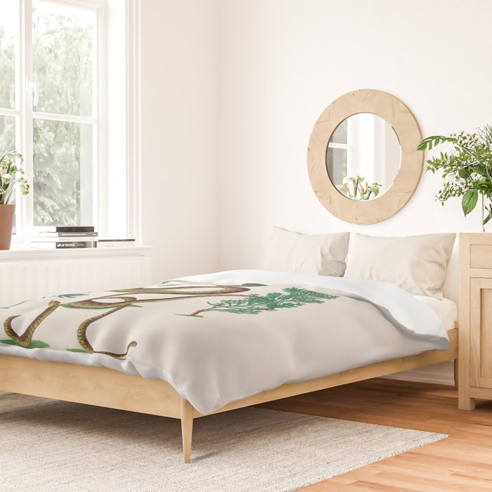 Albertus Seba Three Snakes Illustration Locupletissimi rerum naturalium thesauri accurata descriptio Duvet Cover Gallery Image 2