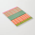 Mid Century Finnish Patchwork Abstract Stripe Pattern Notebook Gallery Image 3