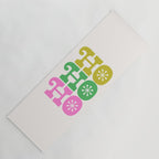 Ho Ho Ho - Pink and Green Yoga Mat Gallery Image 1