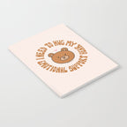 I Need To Hug My Emotional Support Bear Notebook Gallery Image 2