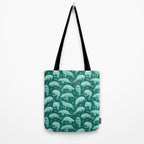 manatees (teal) Tote Bag Gallery Image 2