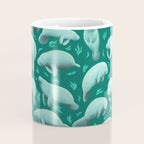 manatees (teal) Coffee Mug Gallery Image 4