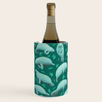 manatees (teal) Wine Chiller Gallery Image 1