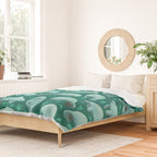 manatees (teal) Duvet Cover Gallery Image 2