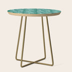 manatees (teal) Side Table Gallery Image 1
