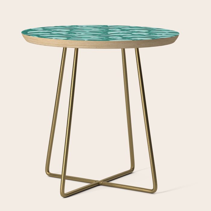 manatees (teal) Side Table Gallery Image 1