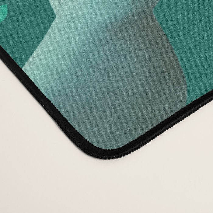 manatees (teal) Desk Mat Gallery Image 4