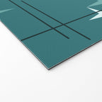 Mid Century Modern Stars (Ocean Green) Welcome Mat Gallery Image 2