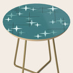 Mid Century Modern Stars (Ocean Green) Side Table Gallery Image 2