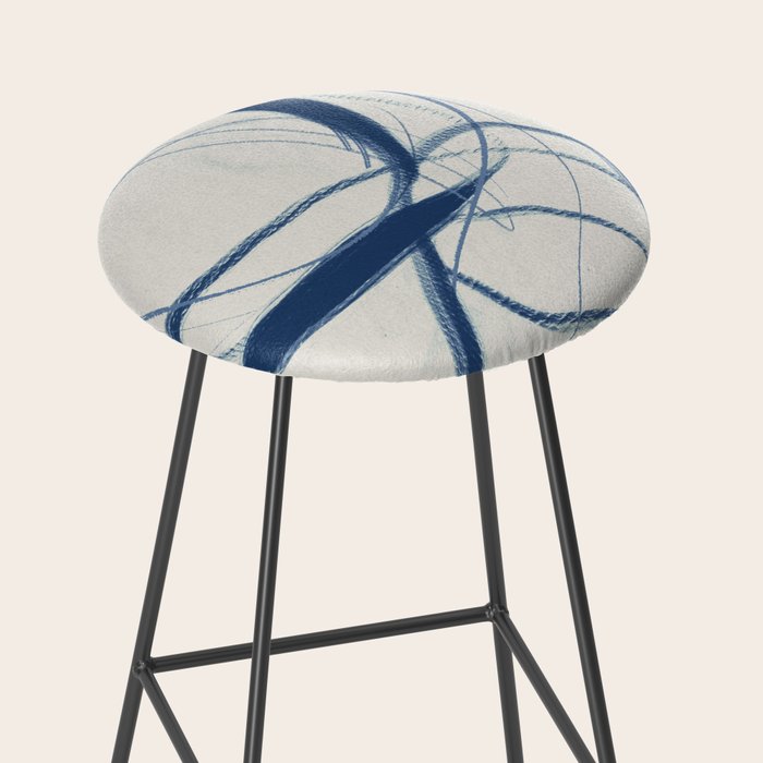 Minimal Abstract Line Art 17 Stool Gallery Image 2