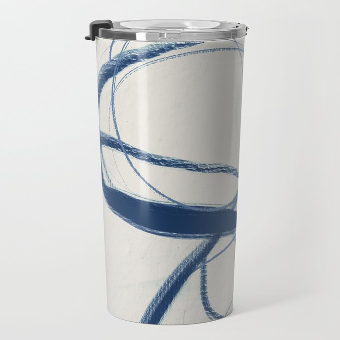 Minimal Abstract Line Art 17 Travel Mug Gallery Image 3
