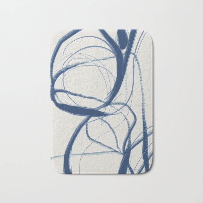 Minimal Abstract Line Art 17 Bath Mat Gallery Image 1
