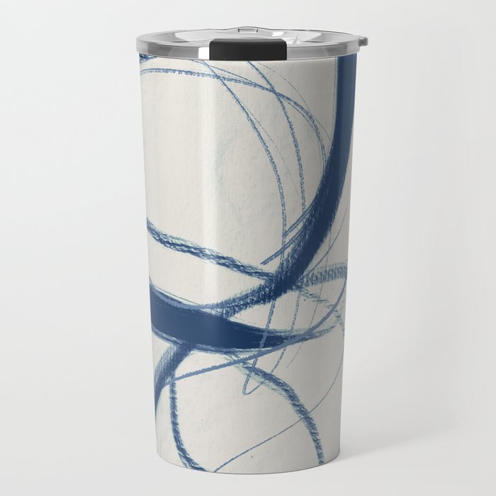 Minimal Abstract Line Art 17 Travel Mug Gallery Image 1