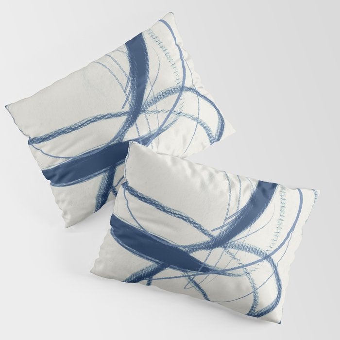Minimal Abstract Line Art 17 Pillow Sham Gallery Image 1