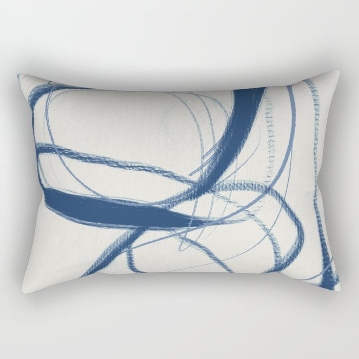 Minimal Abstract Line Art 17 Rectangular Pillow Gallery Image 1