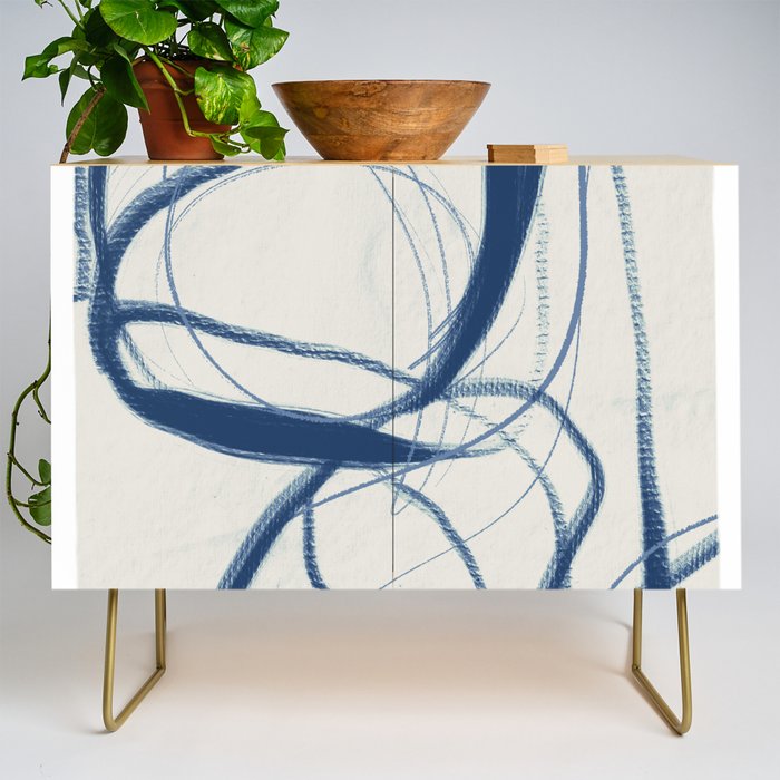 Minimal Abstract Line Art 17 Credenza Gallery Image 1