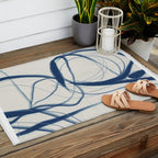Minimal Abstract Line Art 17 Outdoor Rug Gallery Image 2
