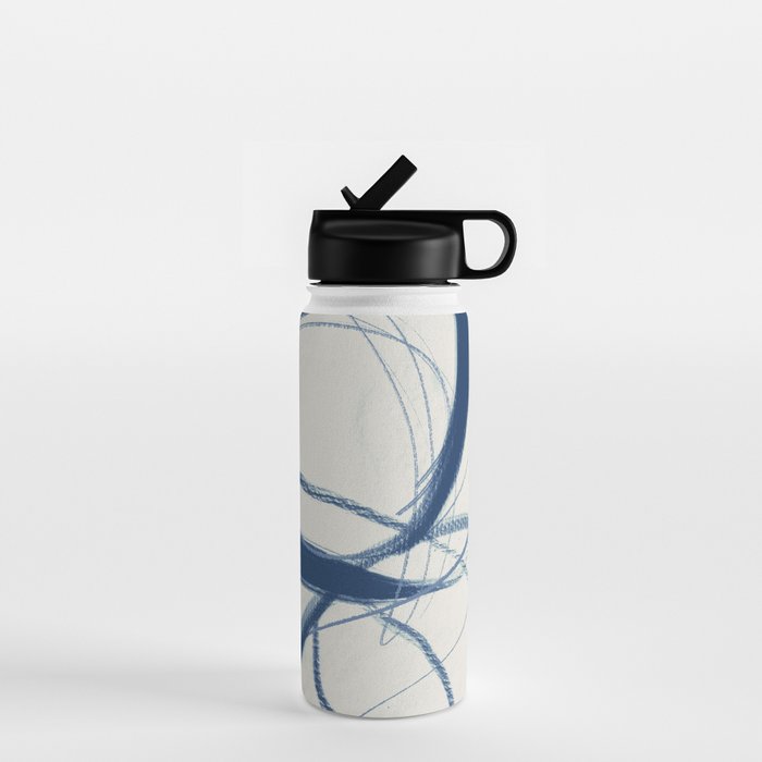 Minimal Abstract Line Art 17 Water Bottle Gallery Image 1