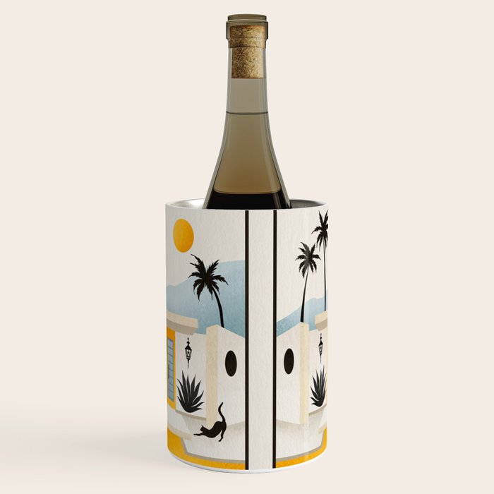Palm Springs Home â Yellow & Blue Wine Chiller Gallery Image 2