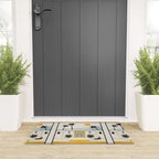 Palm Springs Home â Yellow & Blue Welcome Mat Gallery Image 3