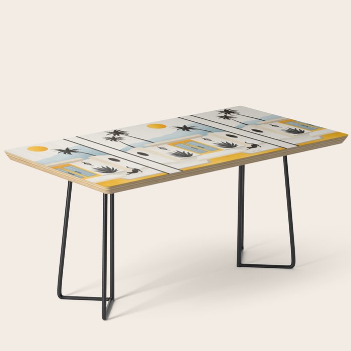 Palm Springs Home â Yellow & Blue Coffee Table Gallery Image 1