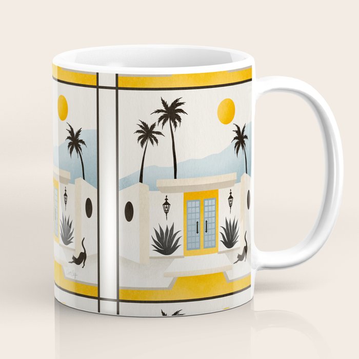 Palm Springs Home â Yellow & Blue Coffee Mug Gallery Image 1