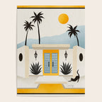Palm Springs Home â Yellow & Blue Poster Gallery Image 4