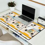 Palm Springs Home â Yellow & Blue Desk Mat Gallery Image 2