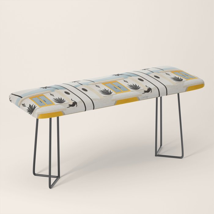 Palm Springs Home â Yellow & Blue Bench Gallery Image 1