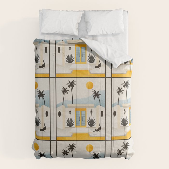 Palm Springs Home â Yellow & Blue Comforter Gallery Image 1