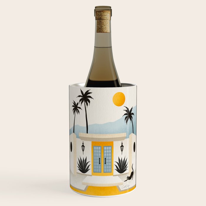 Palm Springs Home â Yellow & Blue Wine Chiller Gallery Image 1