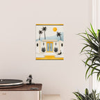 Palm Springs Home â Yellow & Blue Poster Gallery Image 2