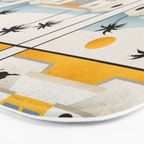 Palm Springs Home â Yellow & Blue Bath Mat Gallery Image 3