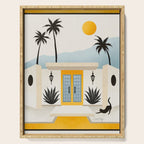 Palm Springs Home â Yellow & Blue Serving Tray Gallery Image 1