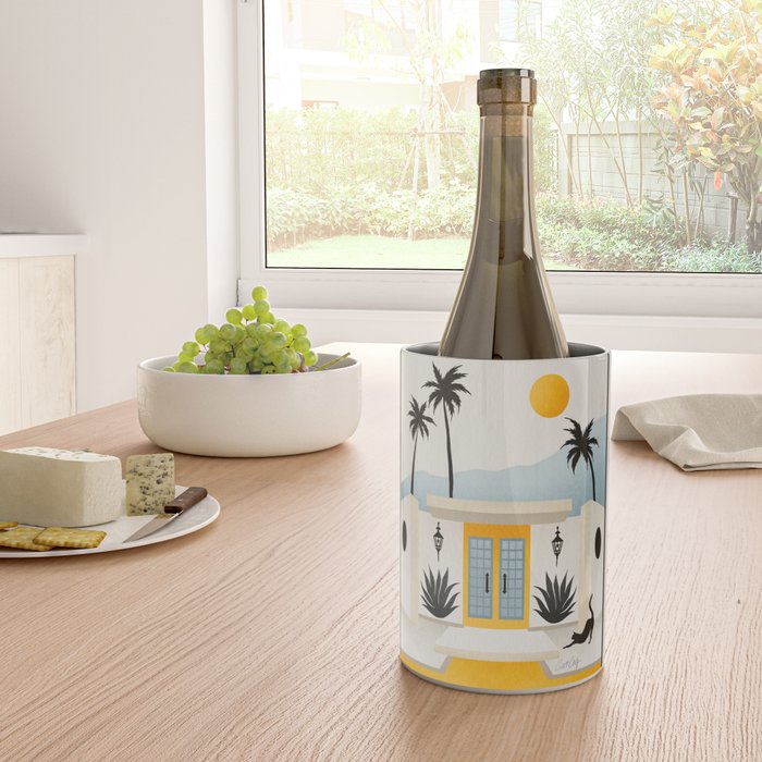 Palm Springs Home â Yellow & Blue Wine Chiller Gallery Image 4