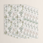 whimsical cactus landscape airy Wrapping Paper Gallery Image 3