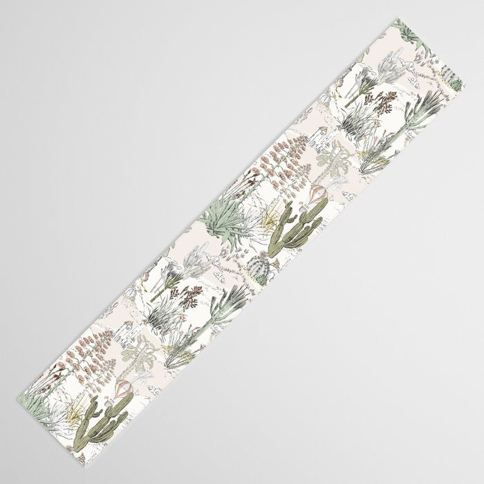 whimsical cactus landscape airy Table Runner Gallery Image 3