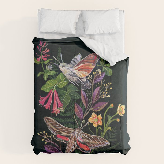 Hummingbird Moth Comforter Gallery Image 1