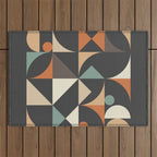 Mid Century 07E Outdoor Rug Gallery Image 1