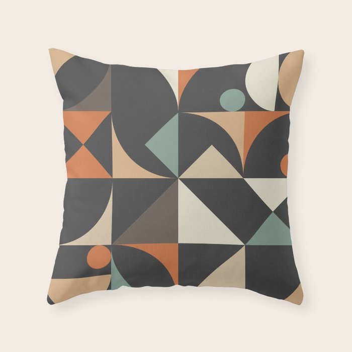 Mid Century 07E Throw Pillow Gallery Image 6