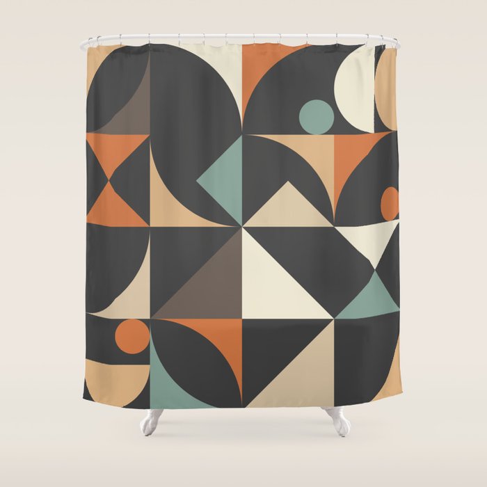 Mid Century 07E Shower Curtain Gallery Image 1