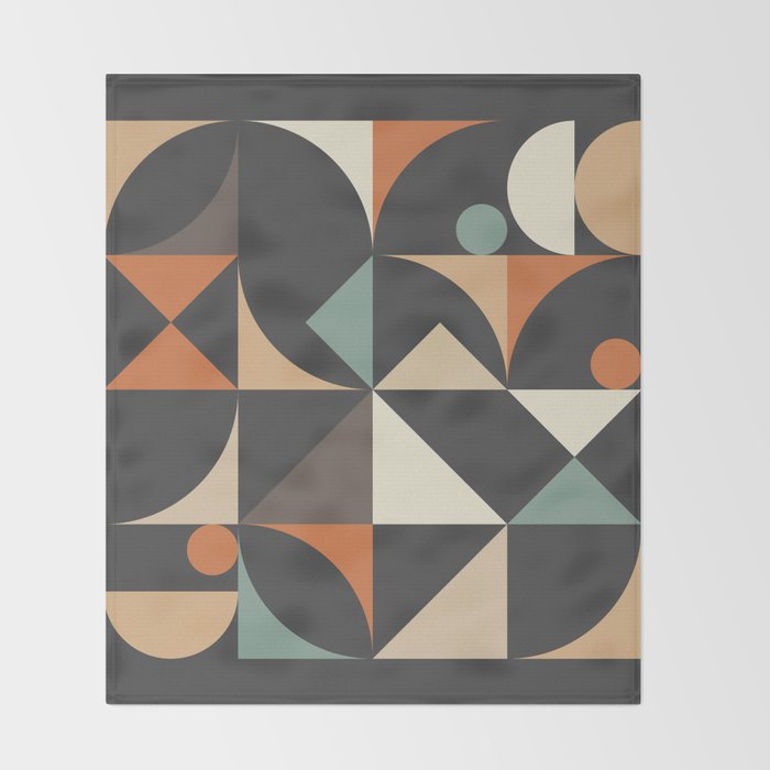 Mid Century 07E Throw Blanket Gallery Image 2