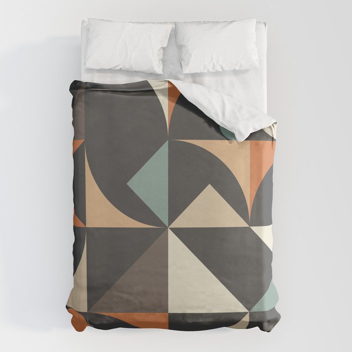 Mid Century 07E Duvet Cover Gallery Image 1