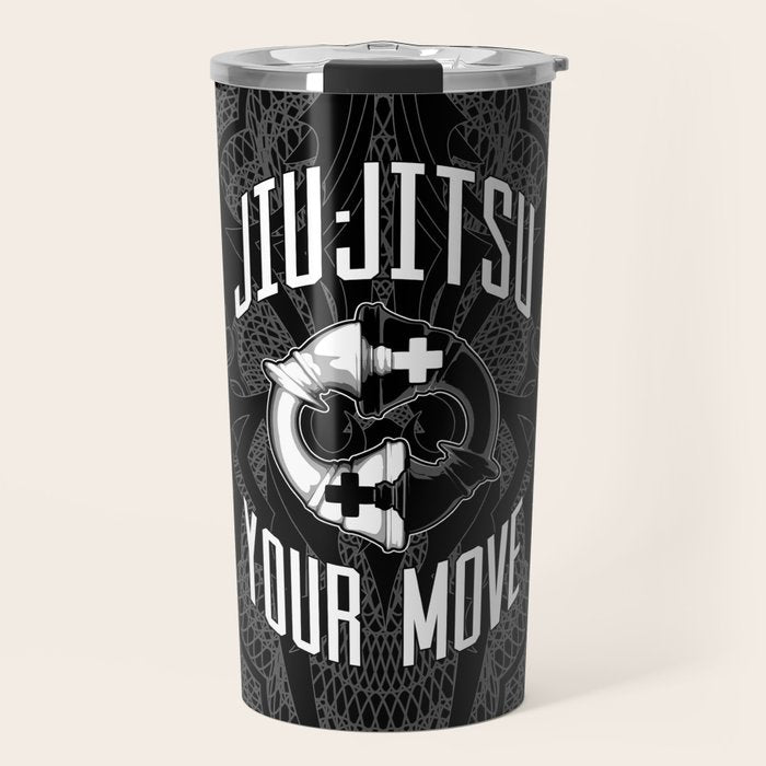 Brazilian Jiu-jitsu Chess Kings Travel Mug Gallery Image 1