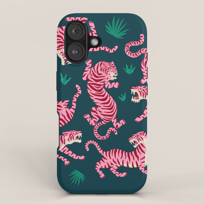 Night Race: Pink Tiger Edition iPhone Case Gallery Image 1