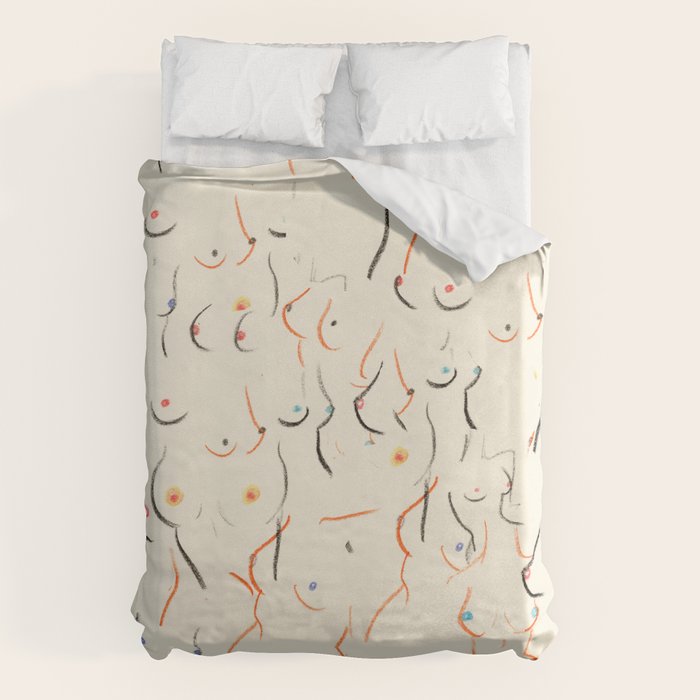 Breasts in Cream Duvet Cover Gallery Image 6