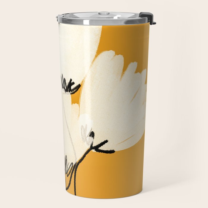 The Cosmo Yellow Flowers Travel Mug Gallery Image 2