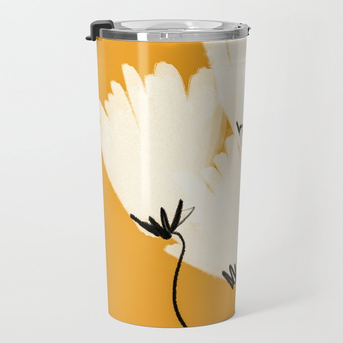 The Cosmo Yellow Flowers Travel Mug Gallery Image 3